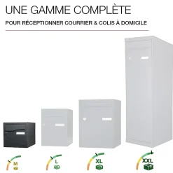Boite aux lettres Préface 2 portes Noir Sablé RAL 2100 MS