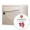 Boite aux lettres Préférence 2 portes ivoire brillant 1015B