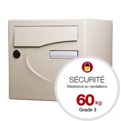 Boite aux lettres Préférence 1 porte ivoire brillant 1015B
