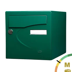 Boite aux lettres Préférence 2 portes vert brillant 6005B