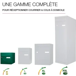 Boite aux lettres Préférence 2 portes vert brillant 6005B