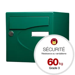 Boite aux lettres Préférence 1P vert brillant 6005B