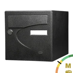 Boite aux lettres Préférence 1 porte noir décor RAL 9005 D