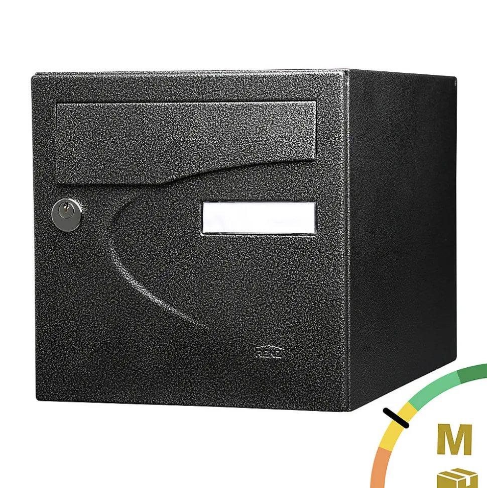 Boite aux lettres Préférence 1 porte noir décor RAL 9005 D