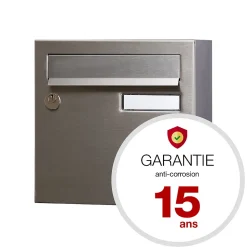 Boite aux lettres Rivage compact brossé