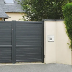 Boite aux lettres Soléa à encastrer 2 portes Blanc mat 9010M