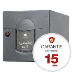 Boite aux lettres Soléa 1 porte Gris anthracite aspect sablé REN 0206MS