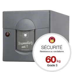 Boite aux lettres Soléa 1 porte Gris anthracite aspect sablé REN 0206MS