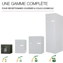 Boite aux lettres Soléa 1 porte Vert mat sablé RAL 6007 MS