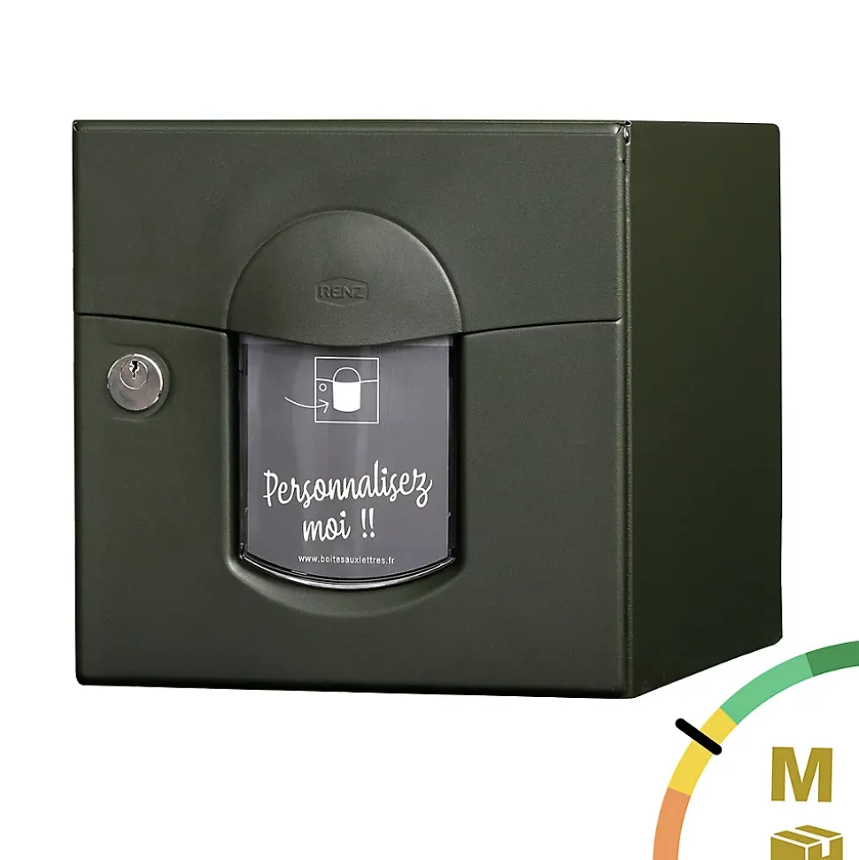 Boite aux lettres Soléa 1 porte Vert mat sablé RAL 6007 MS