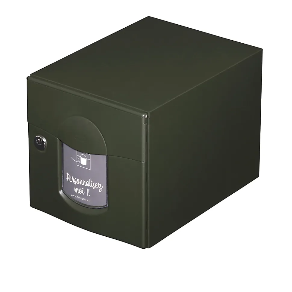 Boite aux lettres Soléa 1 porte Vert mat sablé RAL 6007 MS