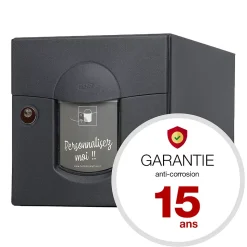 Boite aux lettres Soléa 2 portes Noir Sablé 2100 MS