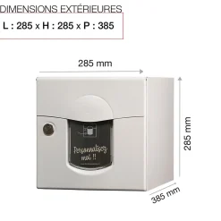 Boite aux lettres Soléa 1 porte Blanc 9010 mat