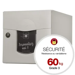 Boite aux lettres Soléa 2 portes Ton pierre aspect sablé RAL 1013MS