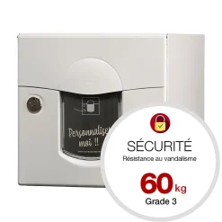 Boite aux lettres Soléa 2 portes Blanc 9010 mat