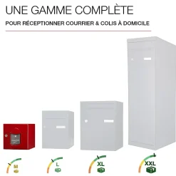 Boite aux lettres Soléa 2 portes rouge 3004 B