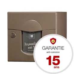 Boite aux lettres Soléa 1 porte Taupe RAL 7006 B