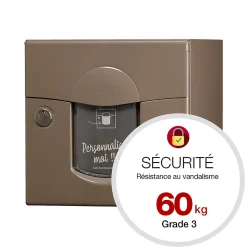 Boite aux lettres Soléa 1 porte Taupe RAL 7006 B
