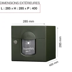 Boite aux lettres Soléa 2 portes vert RAL 6007 MS