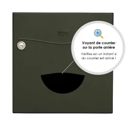 Boite aux lettres Soléa 2 portes vert RAL 6007 MS