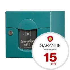 Boite aux lettres Soléa 2 portes turquoise 6033 B