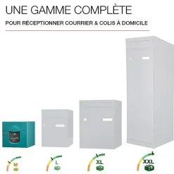 Boite aux lettres Soléa 2 portes turquoise 6033 B