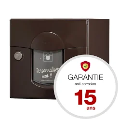 Boite aux lettres Soléa 1 porte Brun RAL 8019 B