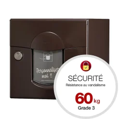 Boite aux lettres Soléa 1 porte Brun RAL 8019 B