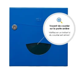 Boite aux lettres Soléa 2 portes bleu 5010 B