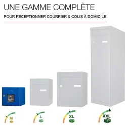 Boite aux lettres Soléa 2 portes bleu 5010 B