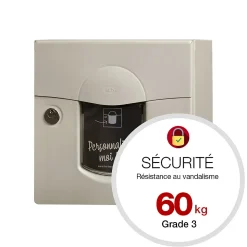 Boite aux lettres Soléa compact Ton pierre aspect sablé RAL 1013MS
