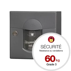 Boite aux lettres Soléa compact Gris anthracite aspect sablé REN 0206MS