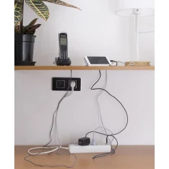 Boite cache multiprise Blanche - Zenitech