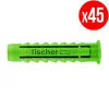 Boite De 45 Chevilles À Expansion Fischer Sx - Vert