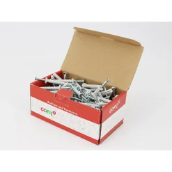 Boite de 100 chevilles à frapper polyamide 6X45mm