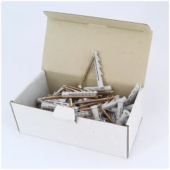 Boite de 50 chevilles Nylon Polyamide avec vis 8x60mm
