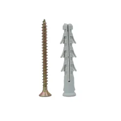 Boite de 50 chevilles Nylon Polyamide avec vis 8x60mm