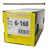 BOITE DE 100 VIS À TÊTE FRAISÉE 6 x 160, EMPREINTE TORX