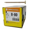 BOITE DE 50 VIS À TÊTE RONDELLE 8 x 80, EMPREINTE TORX