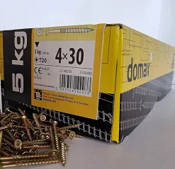 BOITE 5kg - 2855 VIS À TÊTE FRAISÉE 4 x 30, EMPREINTE TORX