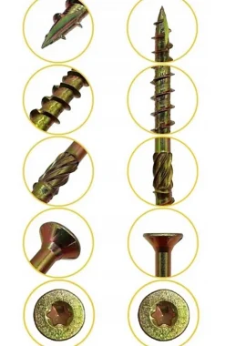 BOITE 5kg - 2855 VIS À TÊTE FRAISÉE 4 x 30, EMPREINTE TORX
