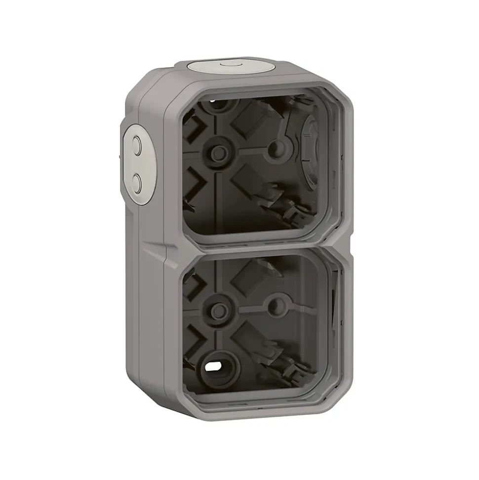 Boitier saille étanche - Plexo - LEGRAND - 2 postes - 4 embouts