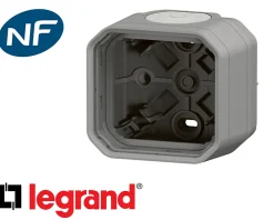 Boitier saillie simple Legrand Plexo™ gris composable