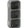 Boitier étanche saillie - Plexo - LEGRAND - 3 postes - 5 embouts