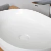 Bonde clic-clac lavabo sans trop plein, blanc