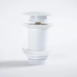 Bonde clic-clac lavabo sans trop plein, blanc