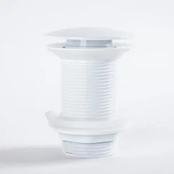 Bonde clic-clac lavabo sans trop plein, blanc