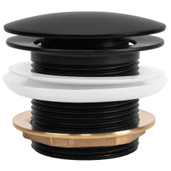 Bonde De Baignoire Rea Black, brass