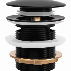 Bonde De Baignoire Rea Klik-Klak 6Cm Black 7X7X8Cm
