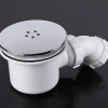 Bonde de douche amovible, couvercle de bonde universel, bouchon de douche chromé, débit rapide